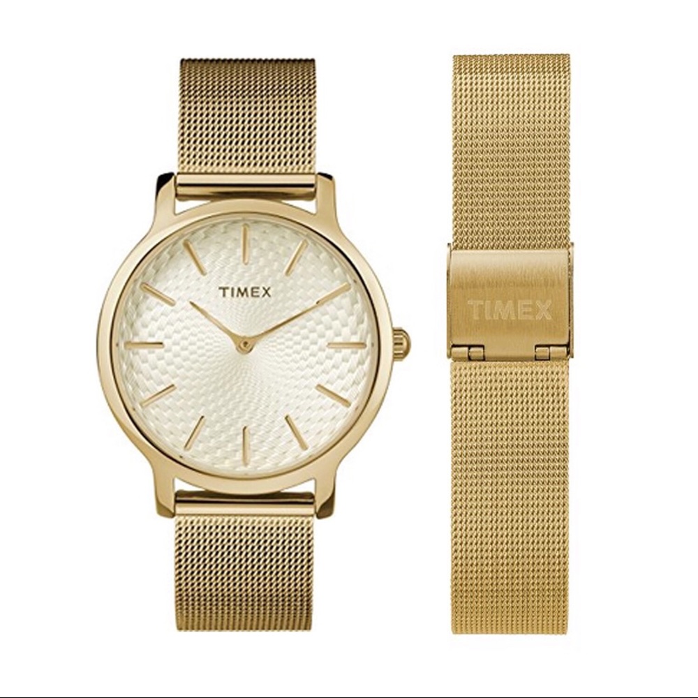 Timex Metropolitan 40mm Gold Stainless Steel Watch